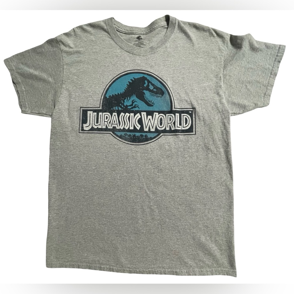 3/$15 Jurassic World Dinosaur Graphic Gray T-Shirt Men’s Large